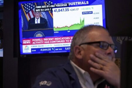 Stock market today: Most of Wall Street edges lower after Fed delivers a big cut to rates